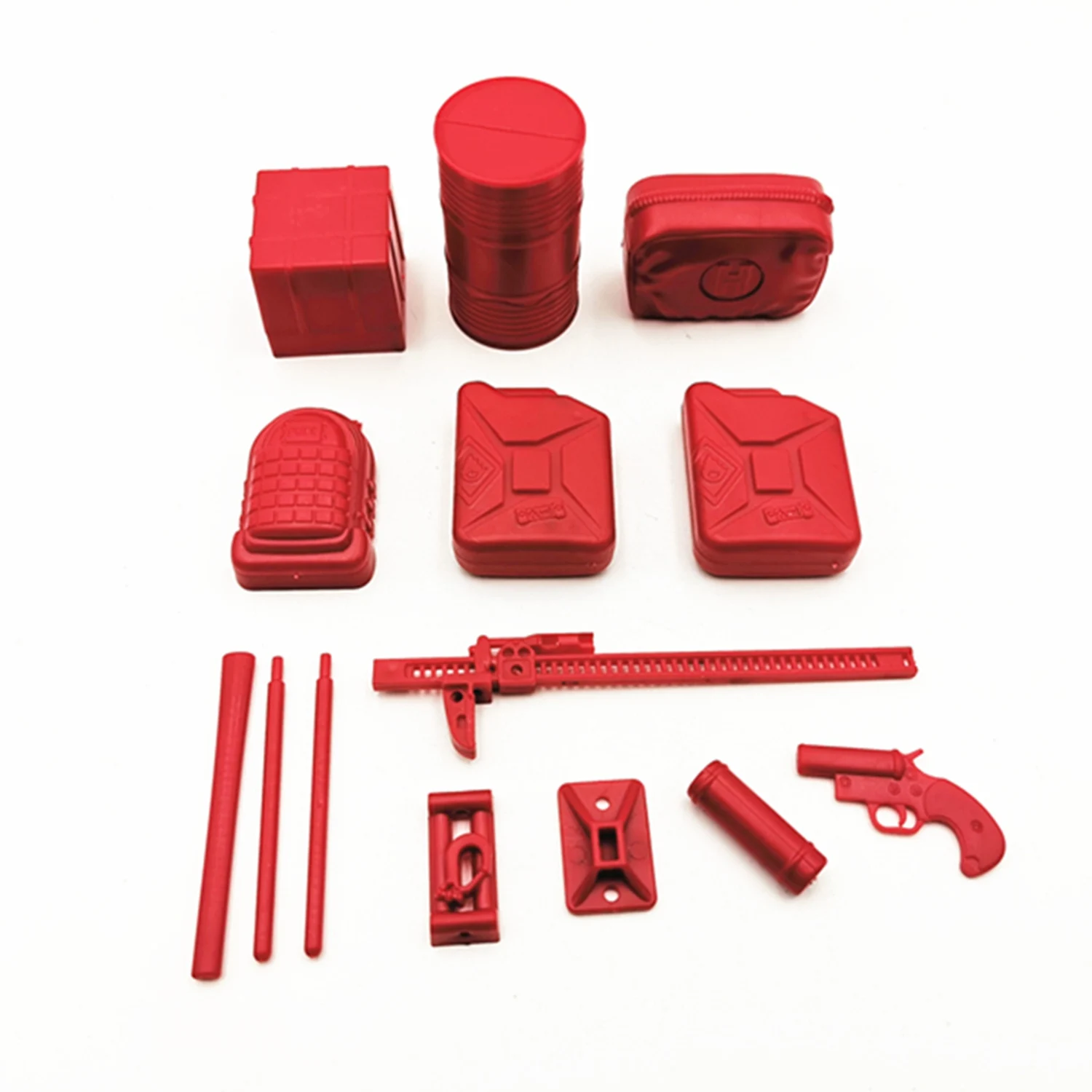 A04F-1 Set di strumenti di decorazione per pezzi di ricambio per auto WPL 1/16 parti di camion per auto RC e 1 pz antenne con viti di ricambio