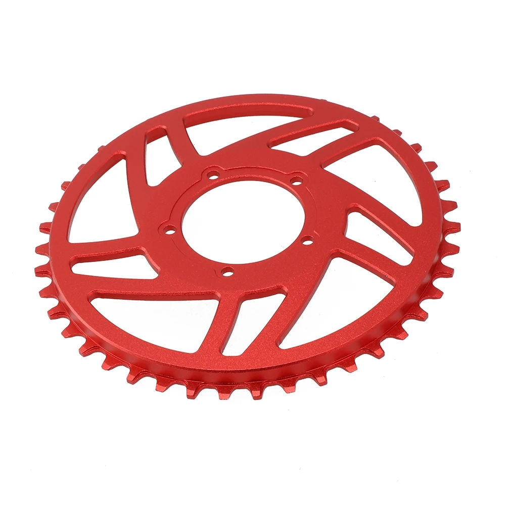 1*Electric Bicycle 42T Chain Ring Offset Correction Ebike Chainring Crankset For BAFANG BBS01 BBS02 Cycling Accessories