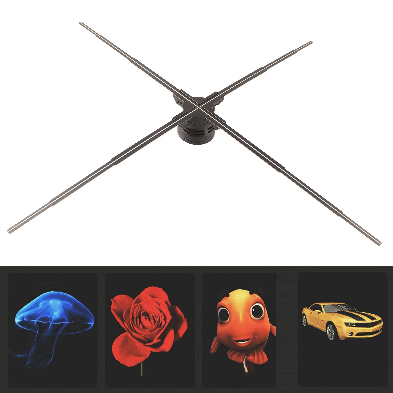 100cm Hologram Projector Naked Eye 1600x1184 with Remote Control 3D Advertising Display for Bar Party