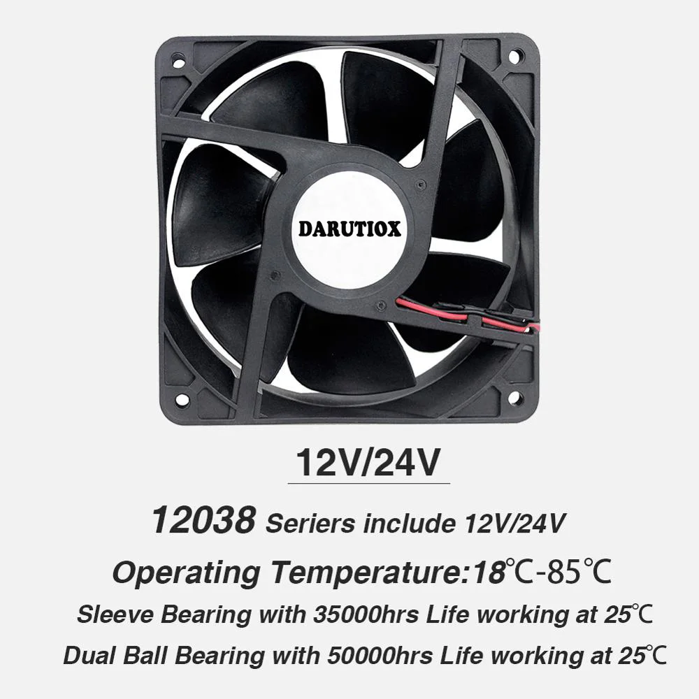 120mm 4500rpm 12cm 12038 ventilador 3000rpm 12v 24v 120x120x38mm ventilador dc ventilador de refrigeração sem escova 120x120x38mm ventiladores de refrigeração da caixa do servidor btc