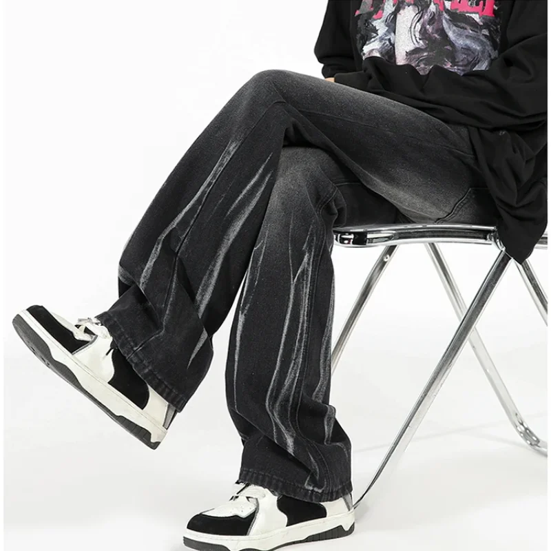 2024 Spring and Autumn New Simplicity Versatile Commuting Men's Clothing Splicing Pockets Fashion Solid Color Casual Loose Pants