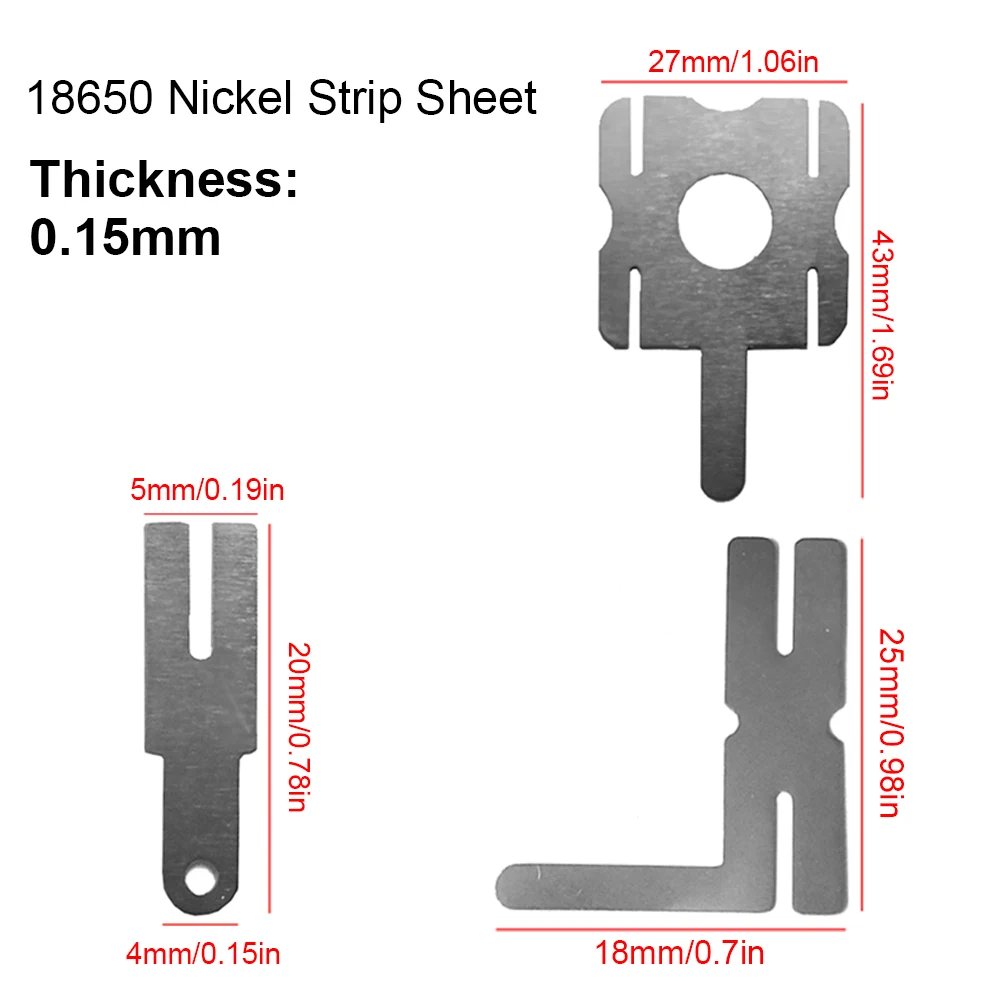 Nickel Strip Sheet For 18650 Lithium Battery Pack Spot Welding Connector Tape 0.15mm High Quality Nickel Plated Steel Belt