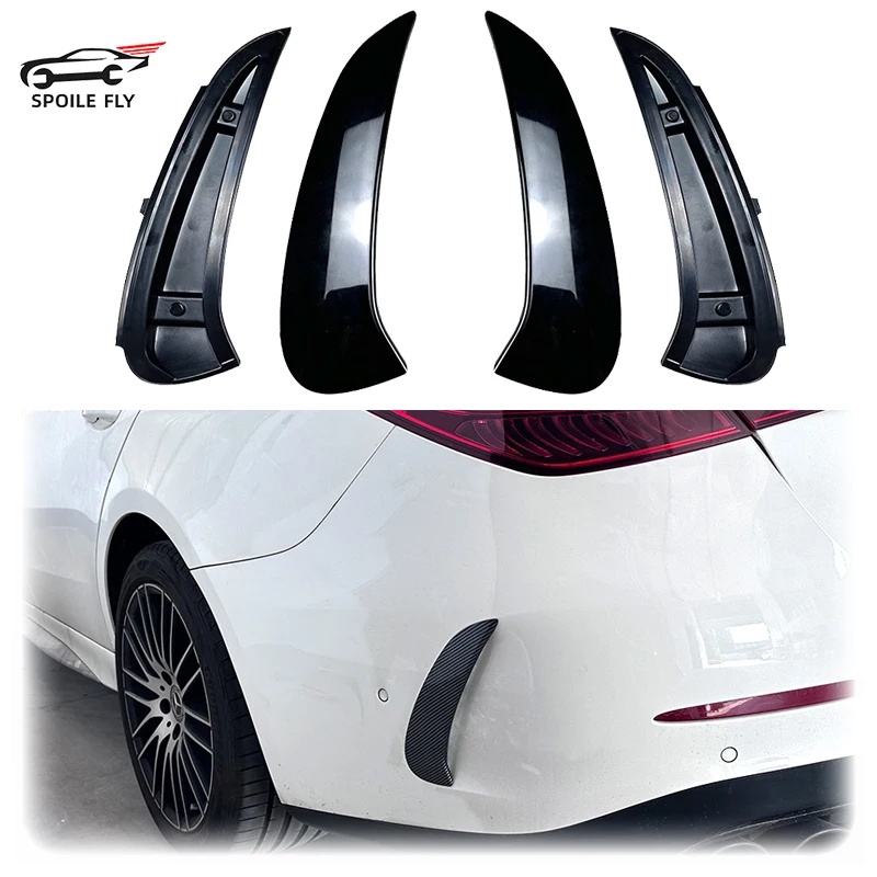 

2022 To Up For Mercedes Benz W206 Sedan S206 Wagon C200 C220 C300 C43 C63 AMG Rear Bumper Lip Side Spoiler Canards Splitter