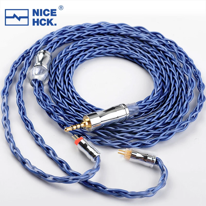 NICEHCK BlueComet HiFi IEM Wire High-end 8 Core 6N Litz OCC Replace Cable for EBX25Ti NX8 S12 Ultra Monarch MK4 Rockies