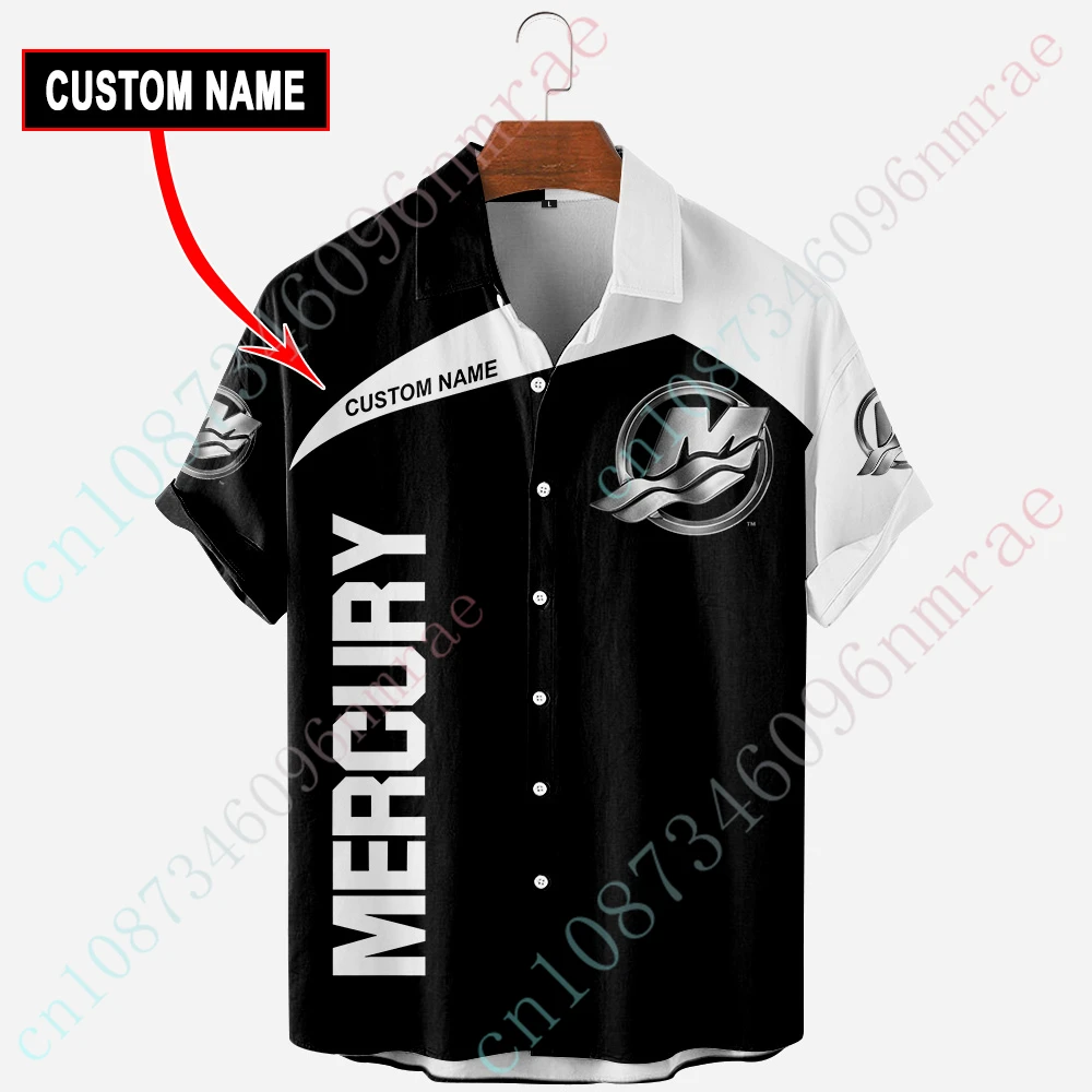 Mercury Clothing Unisex Button Cardigan 3D Oversized T-shirt Casual Shirts For Men Women Anime Shirts And Blouses Custom Logo