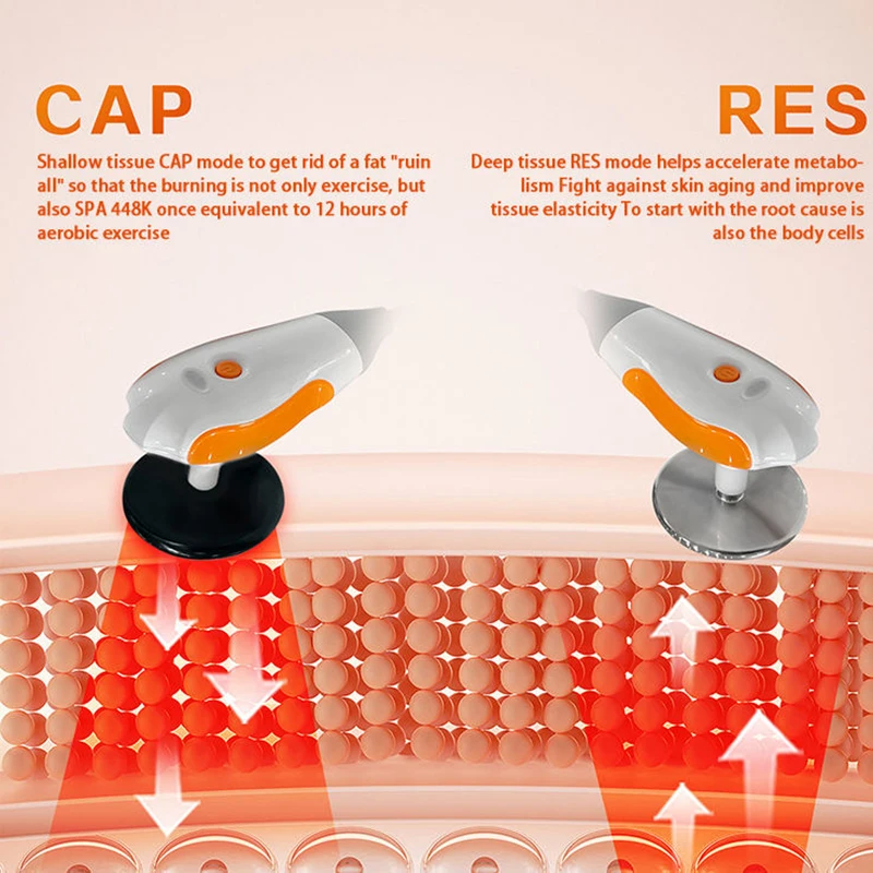 INDIBA فقدان الوزن Tecartherapy يخترق 12 سنتيمتر تحت 448 كيلو هرتز آلة Tecar الجلد نظام الرعاية الصحية العميقة آلة RET CET #6