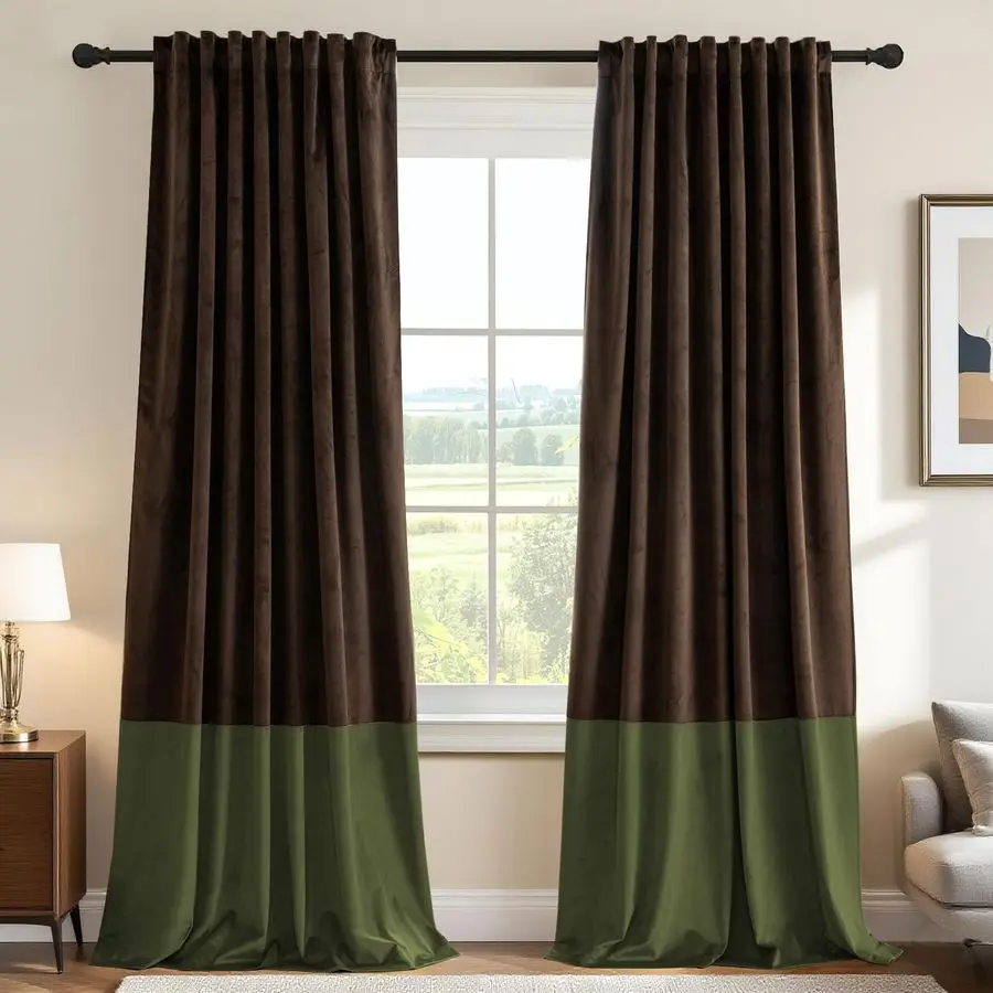 

Бархатные шторы в стиле пэчворк, термоизоляционные, звукоизоляционные, затемняющие, с креплением на шторную ленту, для гостиной