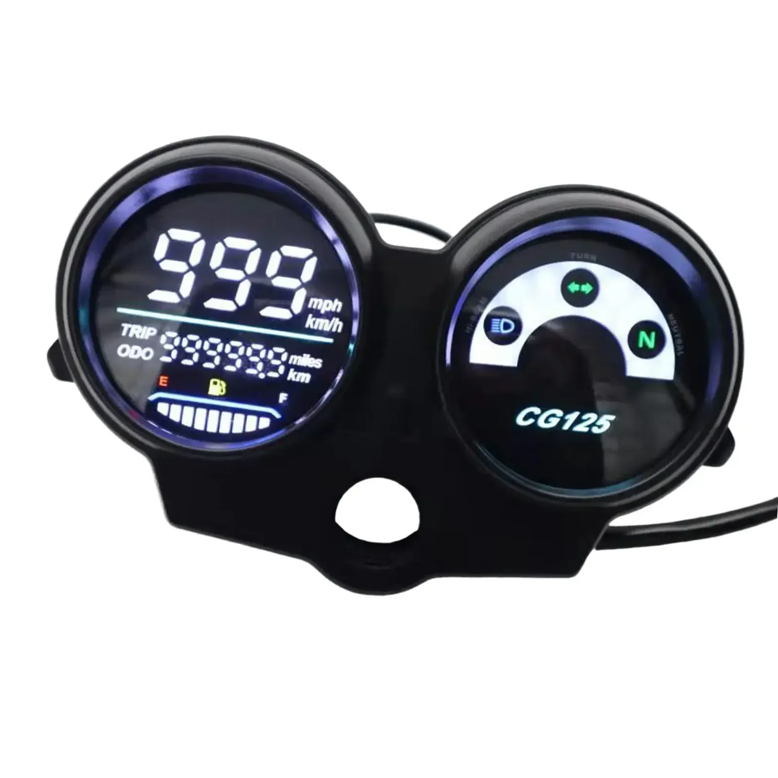 

Motorbike LED Digital Dashboard Parts Easy Installation Electronic Tachometer Odometer RPM Meter for Honda CG125 Fan125