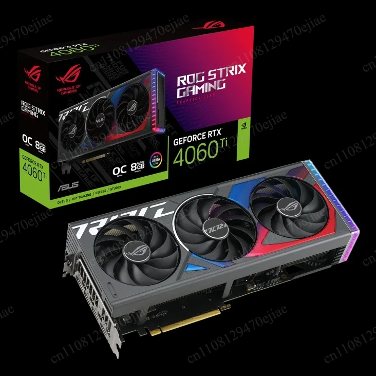 ASUS ROG STRIX RTX 4060 Ti O8G Graphics Card | 8GB GDDR6 Gaming GPU | DLSS 3 Desktop PC