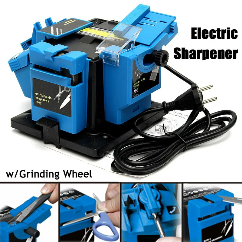 Multifunction Electric Knife Sharpener Drill Sharpening Machine Knife & Scissor Sharpener Power Household Grinding Tools