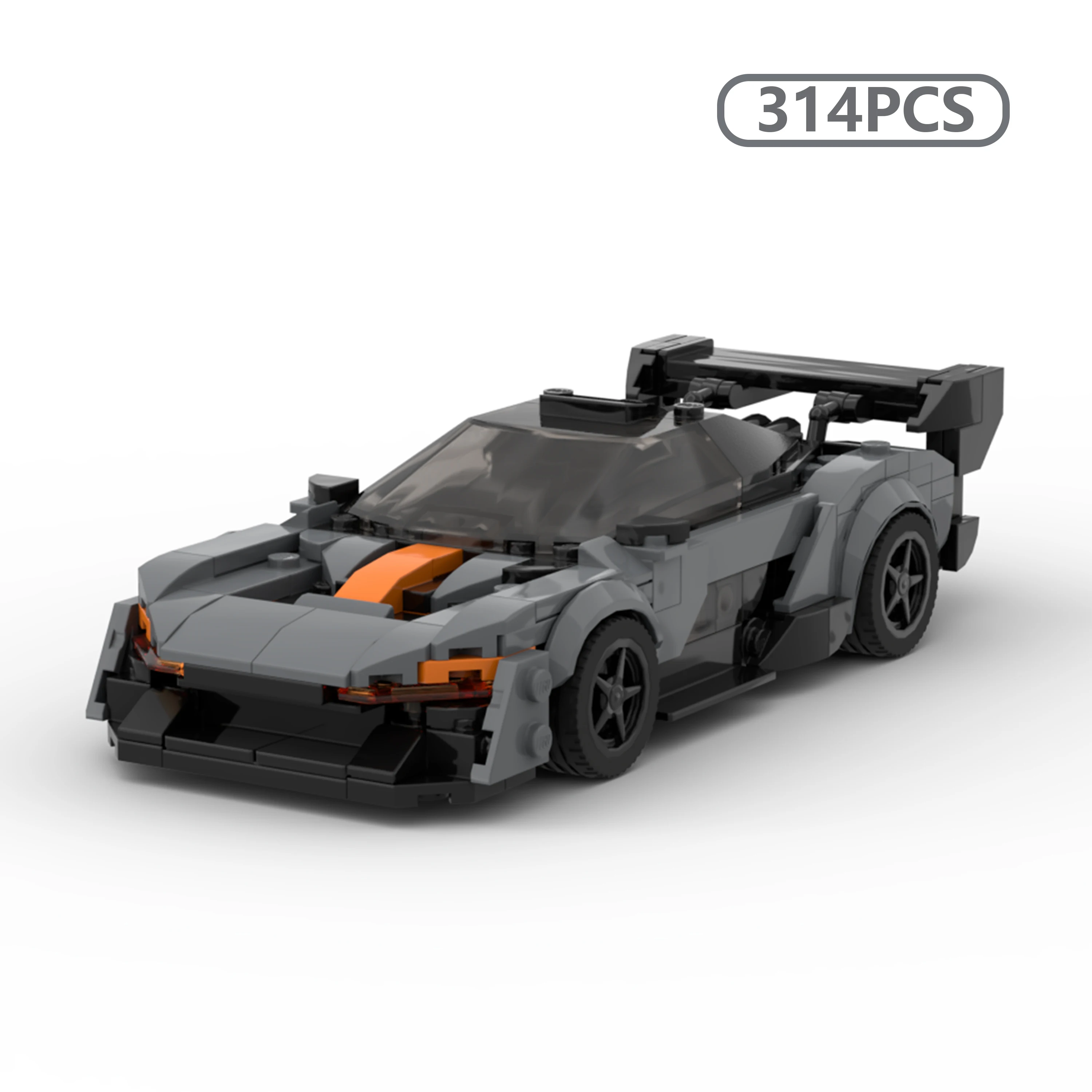 

MOC Senna GTR Hypercar Building Blocks Formula 1 Inspired Racing Model Complete Set Gift for Adults