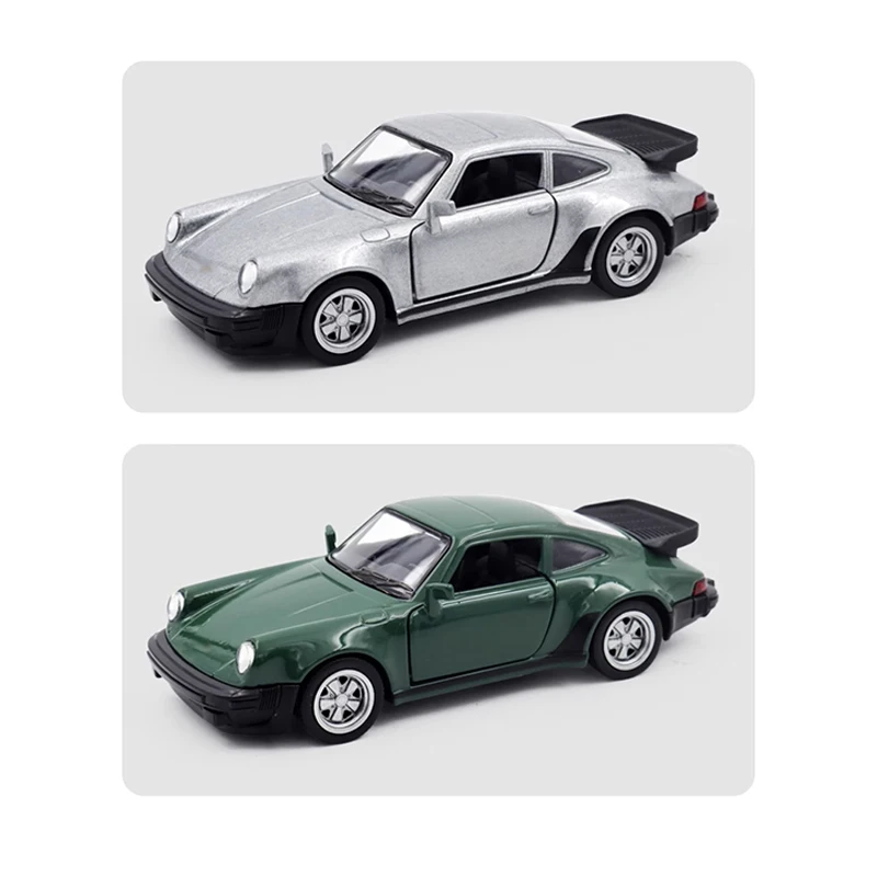 36 Scale 911 Turbo 1987 Toy Vehicle Model cars Diecast Metal Retro Racing Pull Back Collectibles Hobbies Boy Gift Hot Wheels min