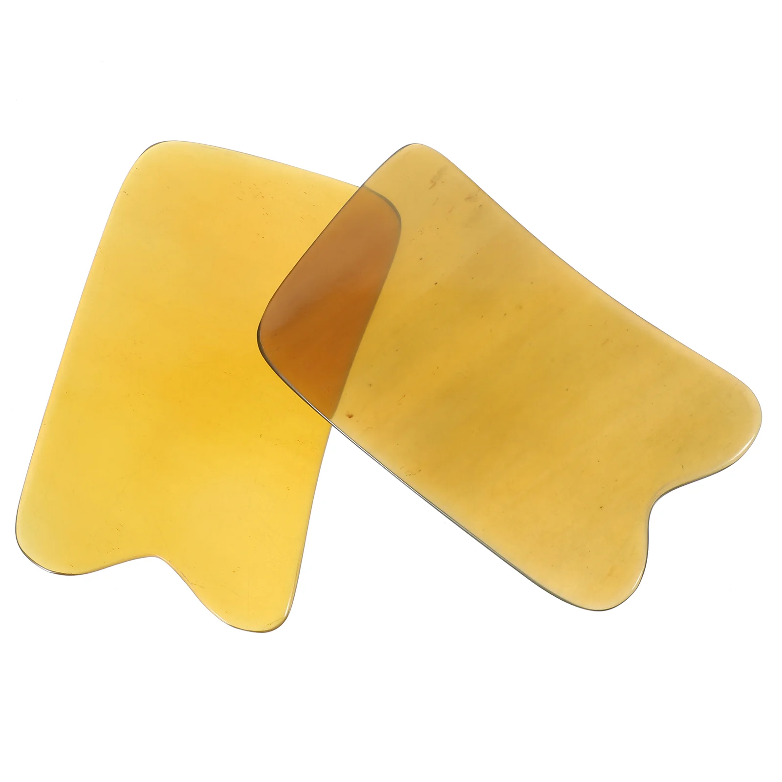 

2Pcs Creative Ox Horn Square Plate Horn Massage Board For SPA Acupuncture Random Color