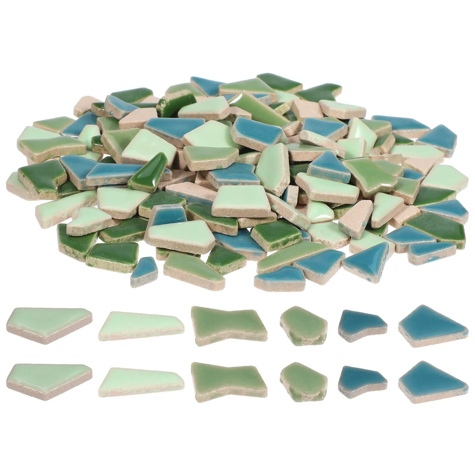 

200 G Vibrant Colors Mosaic Tiles DIY Assortment Colorful Ceramics Craft Crafts Decorative Bathroom