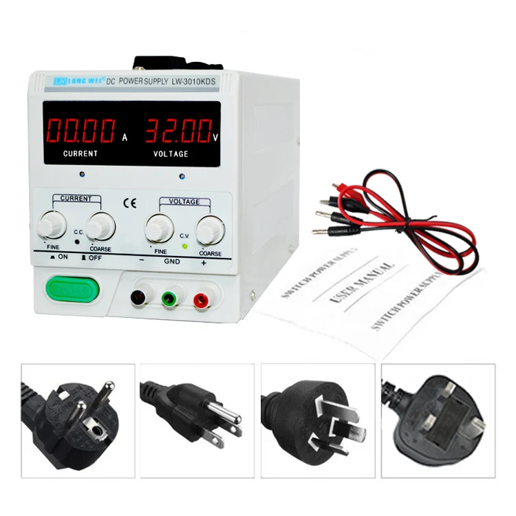 LW-1502KDS LW-303KDS Longwei 30V 3A Adjustable Power Supply Higher Sensitivity Charging Interface DC Power Supply LED Display