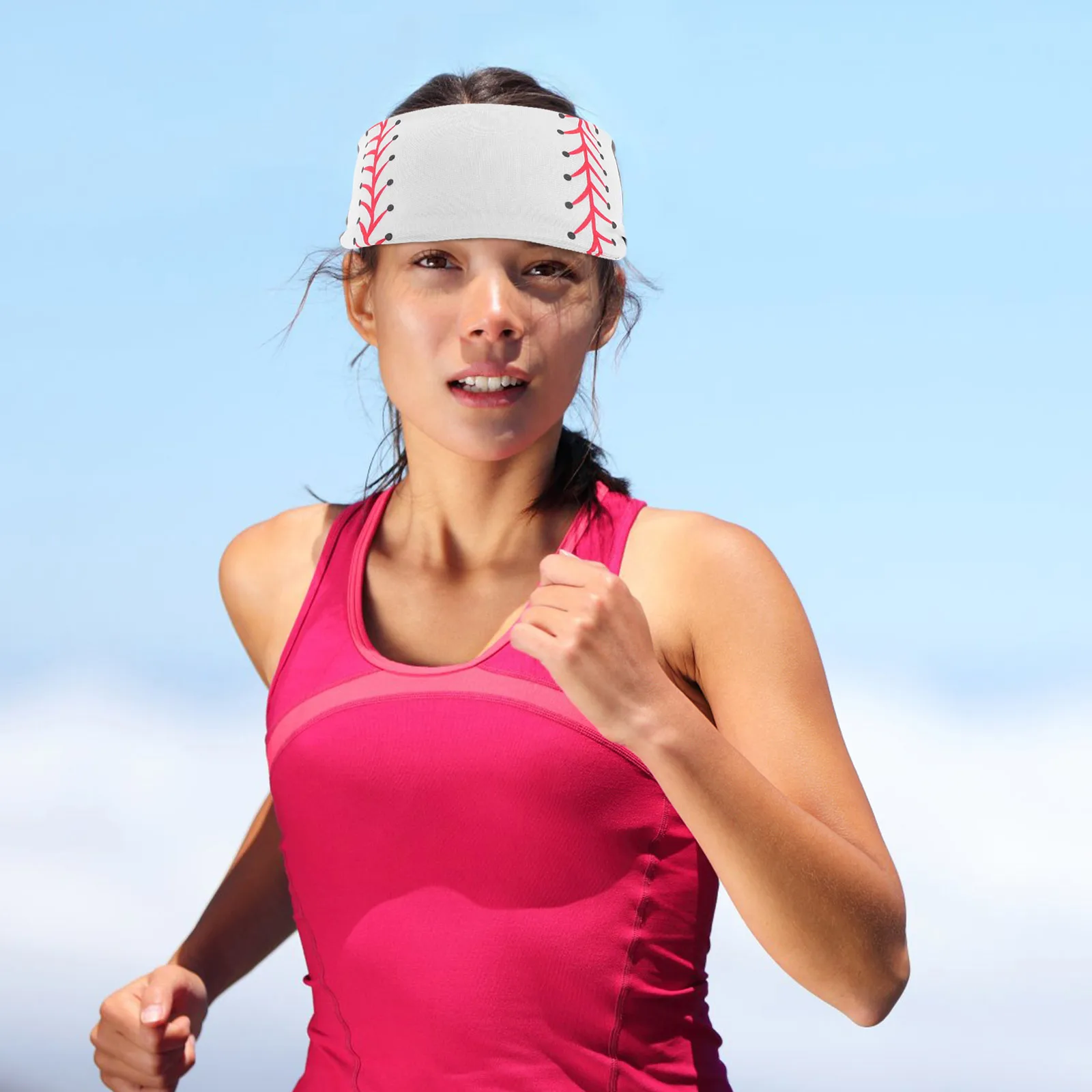 

1PC Sports Sweat Headband for Men Women Elastic Non Slip Running Yoga Baseball Football Spandex Cycling