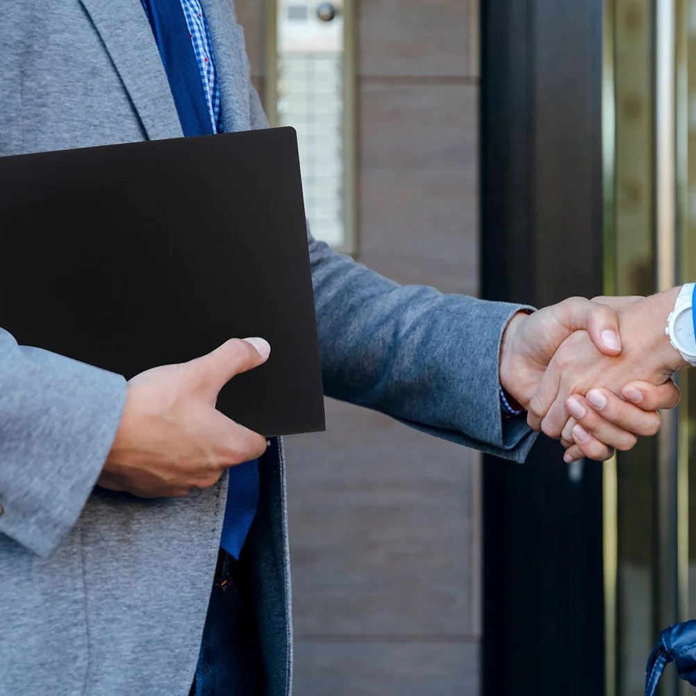 

2Pcs A4 File Folder Plastic Binder for Business Conference Office School Use Plastic File Folder Binders