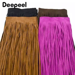 Deepeel 66*80cm Faux Leather Suede Tassels Fringe Lace Trim Clothing Sewing  Tassel Trimming Ribbon Curtain Dress DIY Accessory