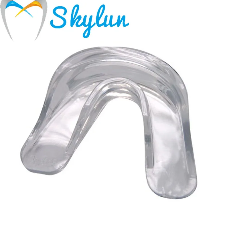 100 Stück Zahnaufhellung, vorinstalliertes, nicht peroxid-Mundgel-Tablett, vorgefülltes Mundtablett