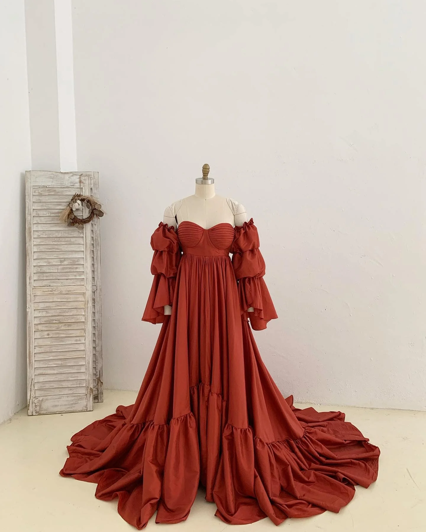 Dark Red Pleats Prom Maternity Dresses for Babyshower Women Photography Dressing Gowns Pregnancy Photo Shoot