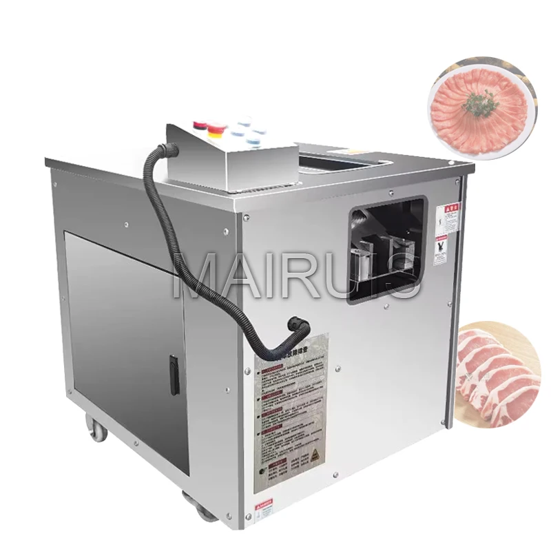 Restaurant Meat Slicer 1.5-10Mm Ultra-Thin Meat Cutting Machine For Fresh Meat Fish Squid