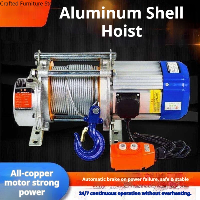 Industrial Multi-functional Winch Aluminum Shell Lifting Winch Small-sized Cranes Commercial Machinery Wciągarka ZY60JYJ