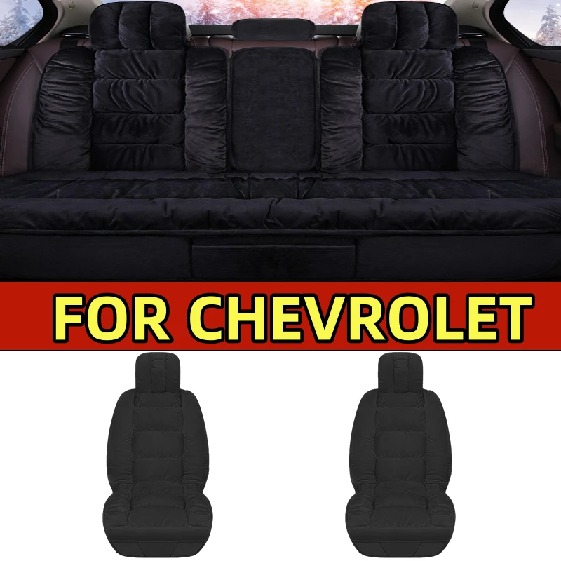 

Car seat cover for winter thickened short plush warm front and rear row 5 seats fully wrapped seat cover FOR CHEVROLET