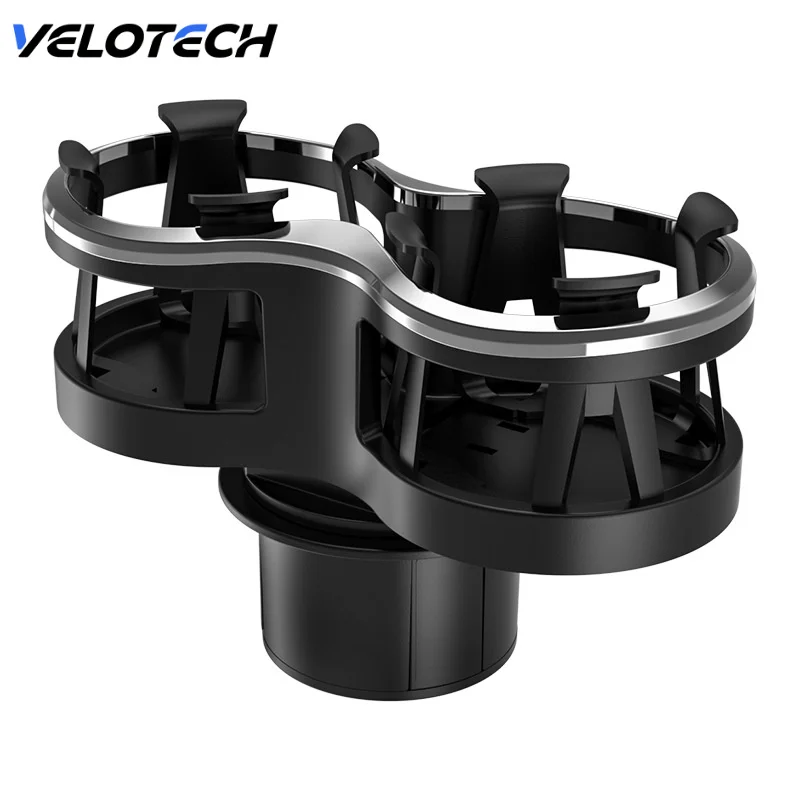 

Car Cup Holder With Adjustable Base And Adaptive Elastic Clip Multifunctional Cola Water Double Bottle Holder