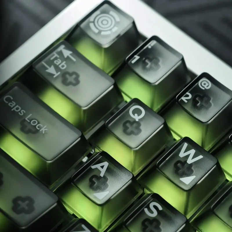 الضباب الاختراق Keycap مجموعة الكمبيوتر مخصص متجمد شفافة غطاء لوحة المفاتيح الكرز الشخصي الألعاب KeyCap للوحة المفاتيح الميكانيكية MAD68