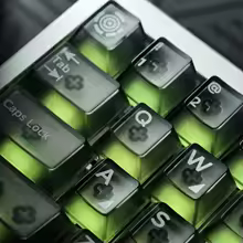 PC 커스텀 안개 침투 키캡 세트, 반투명 투명 키보드 캡, 체리 프로필 게임용 키캡, 기계식 키보드 MAD68 - AliExpress 7