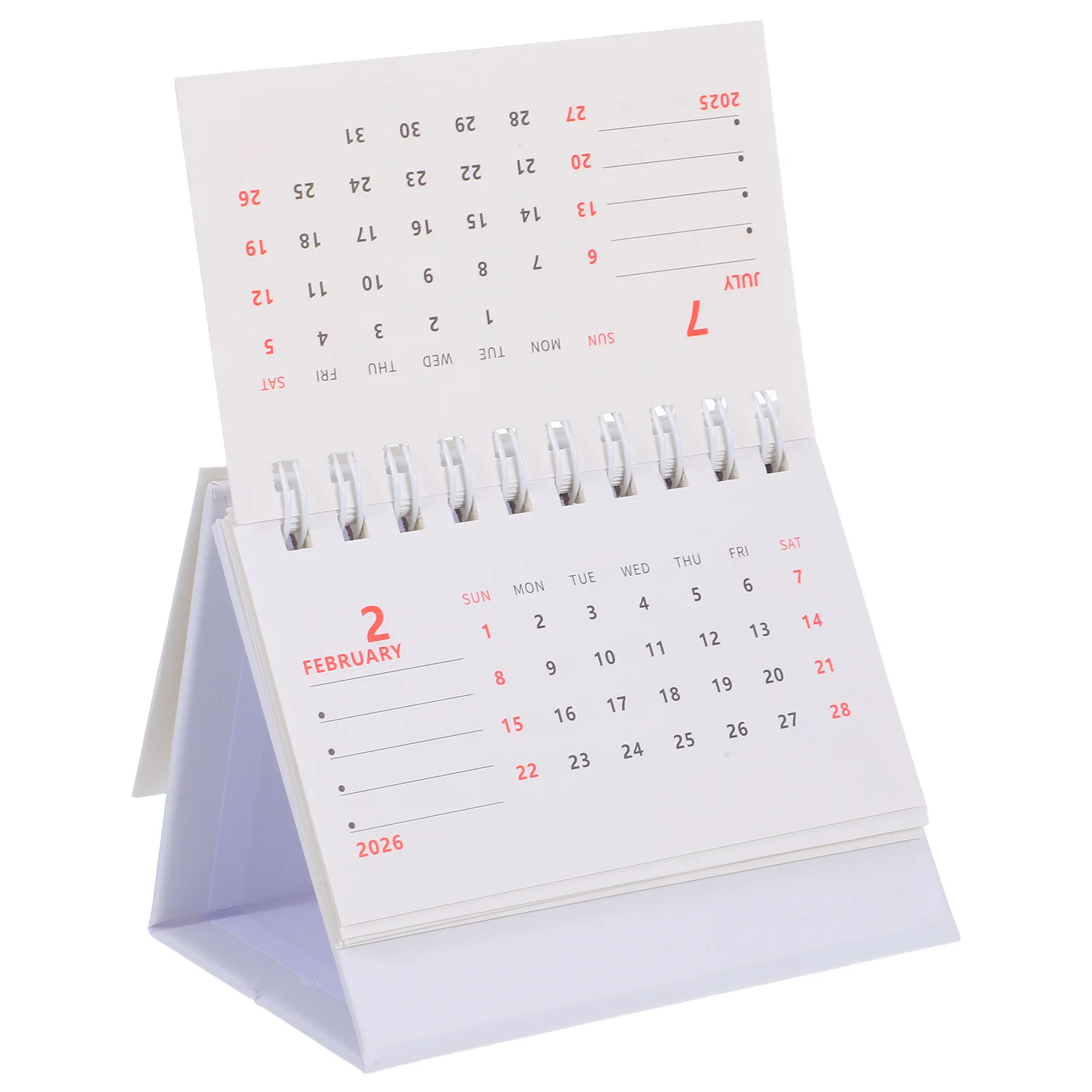

2026 Desk Mini Desktop Table Planner Compact Standing Flip For Office Home Daily Schedule Organizer Small Yearly Calendar