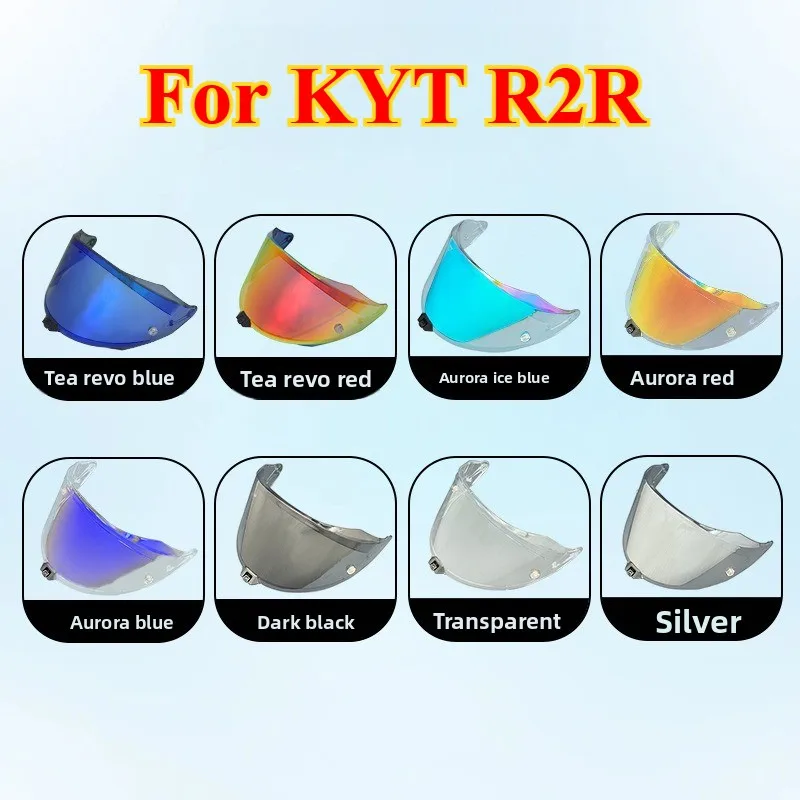 Helmet Visor Suitable for KYT R2R Face Shield Windshield Sunshield Anti-UV Helmet Accessories