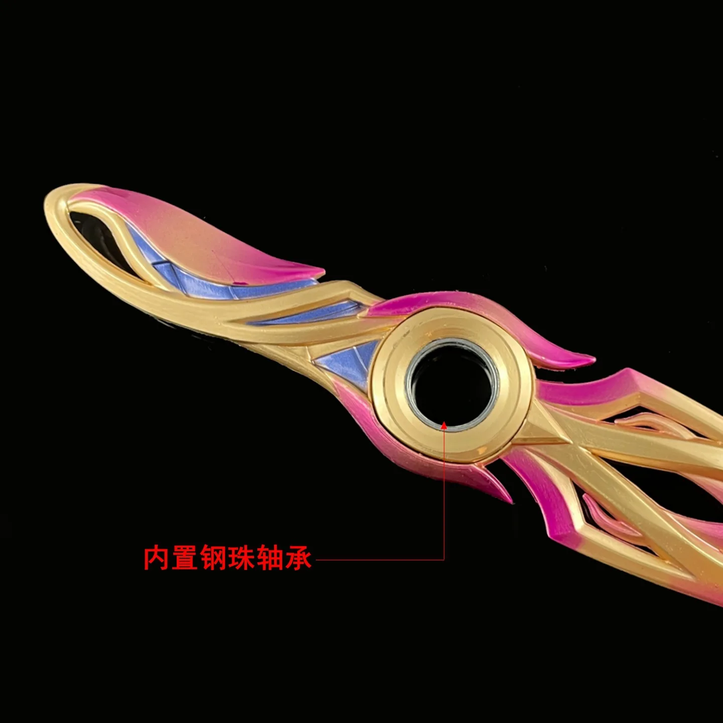 22 センチメートル Valorant Mystbloom クナイホルスター付き回転可能な全金属ナイフモデル剣コスプレ小道具サムライ剣デスクトップボーイズギフト