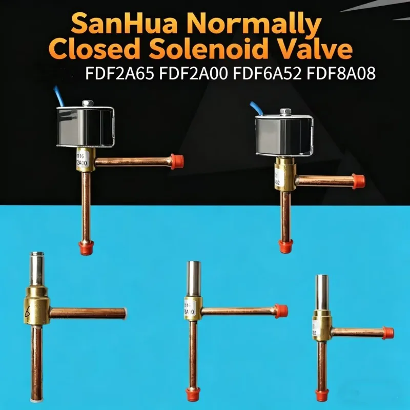 Electromagnetic Valve Two-way FDF2A65-6/5W Normally Closed Valve Air Conditioning Refrigeration Machine Defrosting Right Angle V