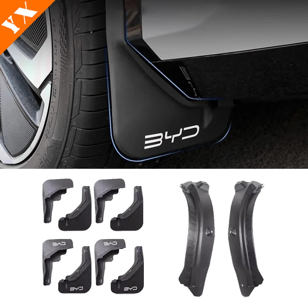 For BYD Song L 2024-2025 Car Rear Wheel Mud Splash Guard Fender Anti-dirt Anti-splash Exterior Accessories Protection