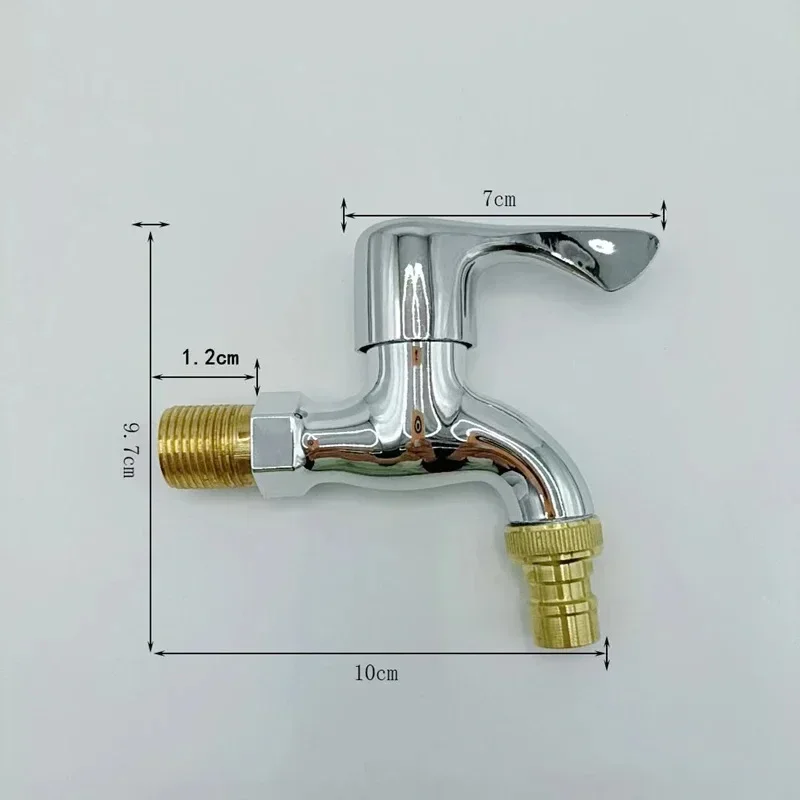 Washer Faucets 1/2" Male Wall Mounted Garden Balcony Water Tap Plastic Water Hose Quick Connector Single Cooled Faucet image 2