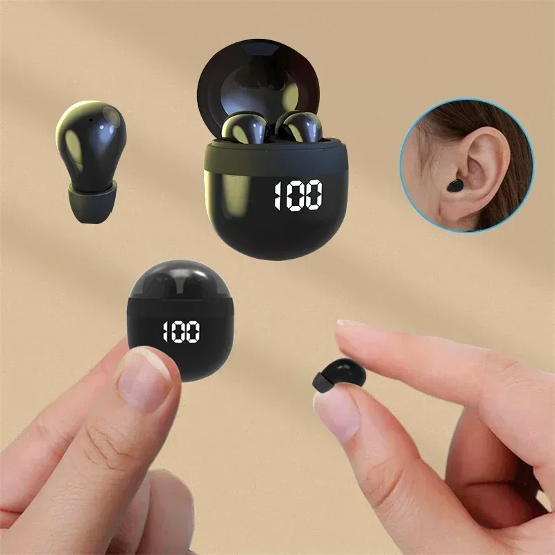 wireless bluetooth earphones  reduction heavy bass earbuds for smart phone SK mini headphones sleep headset With mic noise