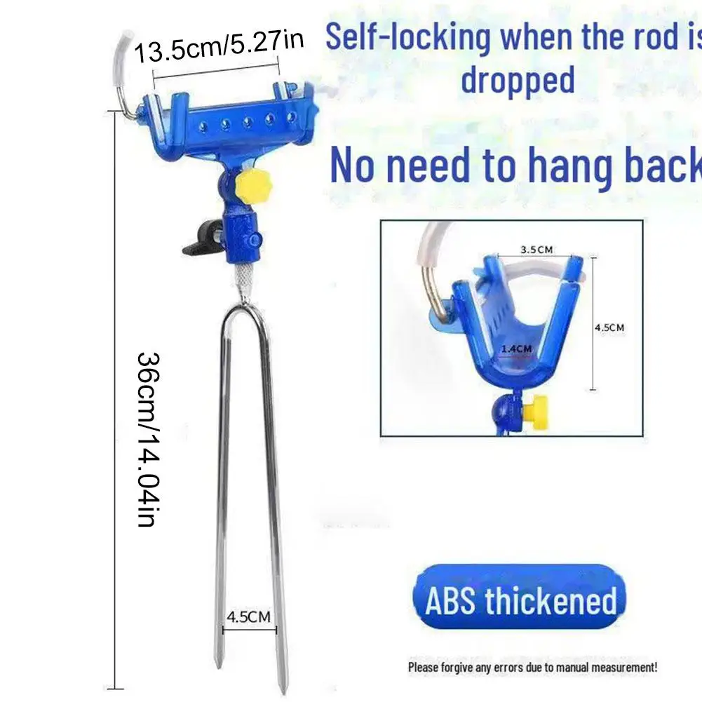 Universal Fishing Rod Holder Adjustable Auto Locking Pole Stand Multifunctional Ground Insert for Sea/Freshwater Fishing 1/2pcs - view 6