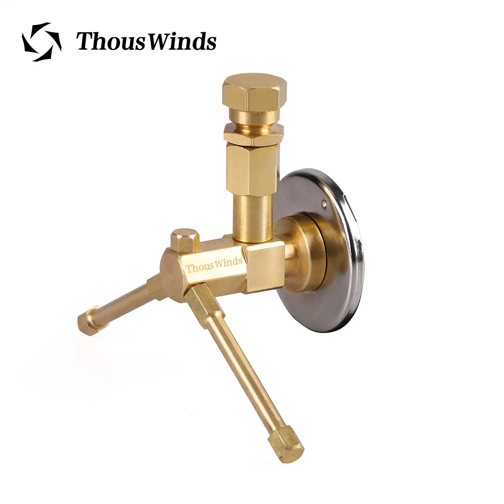 Thous Winds Outdoor Stove Burner Adaptor, Hiking Integrated Gas Furnace Accessories, Camping Gas Cartridge Tank Adapter, Tripod