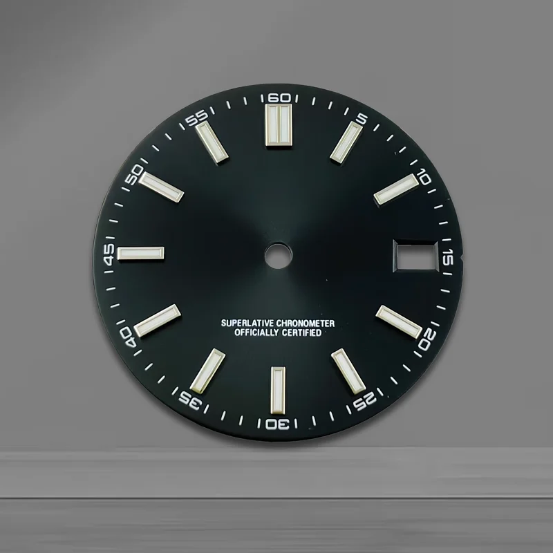 

New 28.5mm S Dial NH35 Dial Suitable for NH35/NH36 Movements Blue-green luminescence Mechanical Watch Parts