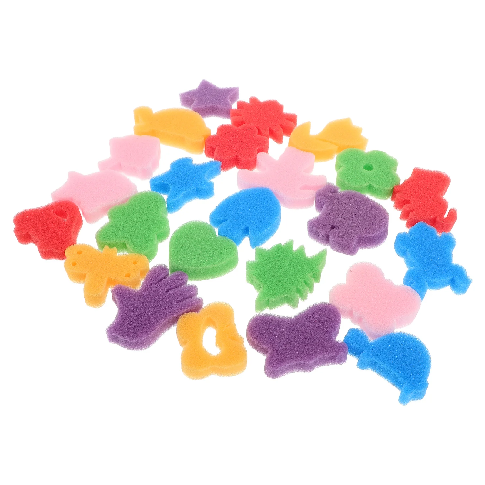 

48 Pcs Painting Stamper Set Kids Toys Colorful Rainbow Ink Colorful Kids Stamper Stamps Preschool Supplies