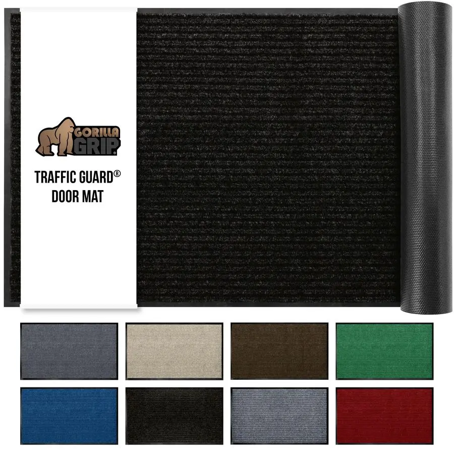 

Waterproof Traffic Guard Door Mat, 72x48, Heavy Duty Entryway Mats, Strong Backing Commercial Utility Rugs for Office Hallway, G