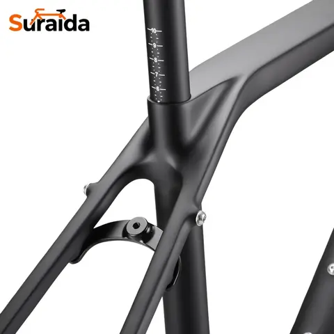 Suraida NEW Full Carbon Gravel Bike Frameset 700C*50C UDH T47 Bottom Bracket 142*12mm Full Hidden Cable Fast Shipping