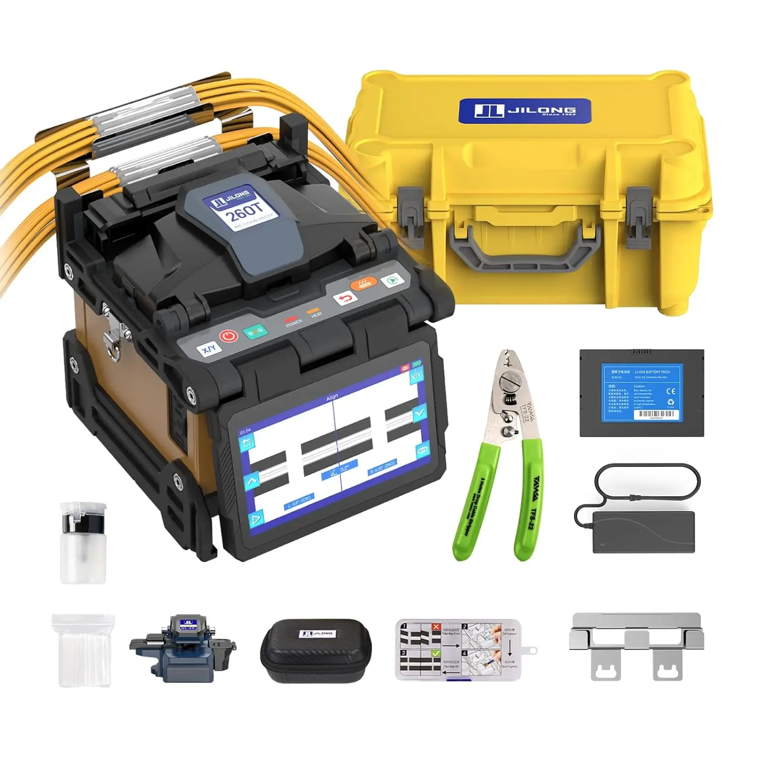 

Orientek T49 T45 T45S Fusion Splicer, JILONG 260T Fusion Splicing Machine , Decaat A5 Fiber Splicer Fusionadora Fibra Óptica
