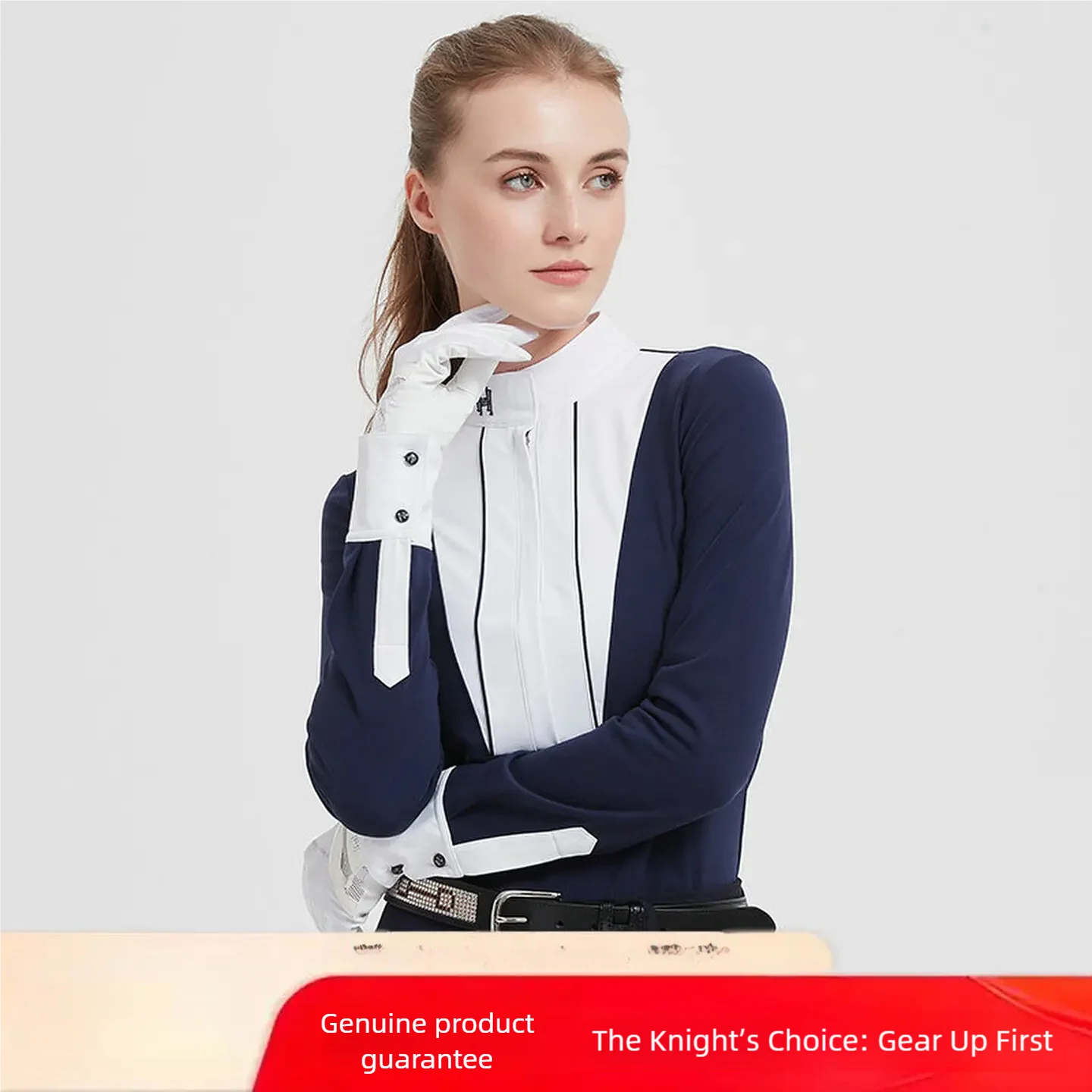 

Футболка для верховой езды Hello Horse: профессиональная тренировочная одежда для женщин из микрофлиса, теплая, дышащая, эластичная.