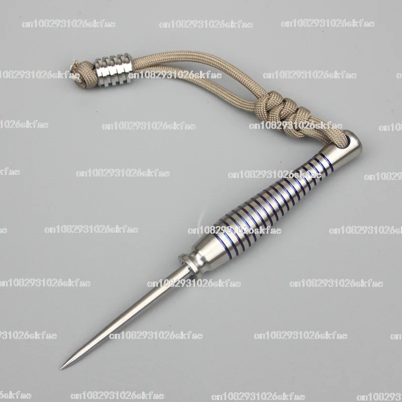 Titanium Alloy Outdoor Tools Tea Needle Awl Hidden Dual-Use Baking Color Edc Portable Detachable