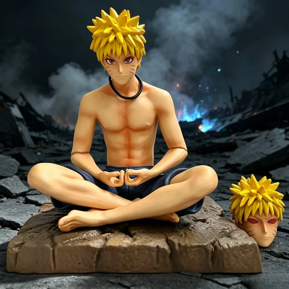 13cm Anime-Figur Meditierender Uzumaki Actionfiguren PVC-Statue Desktop-Ornament Sammlermodell Spielzeug Geschenke