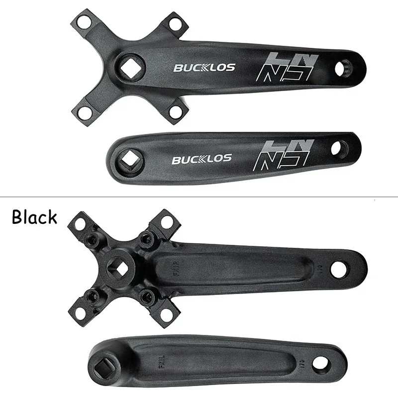 BUCKLOS MTB Crankset 2*10S 3*9S 3*10S 104/64BCD Mountain Bike Crankset Square Hole Crank 170mm Bike 20S 27S 30S Crank Set