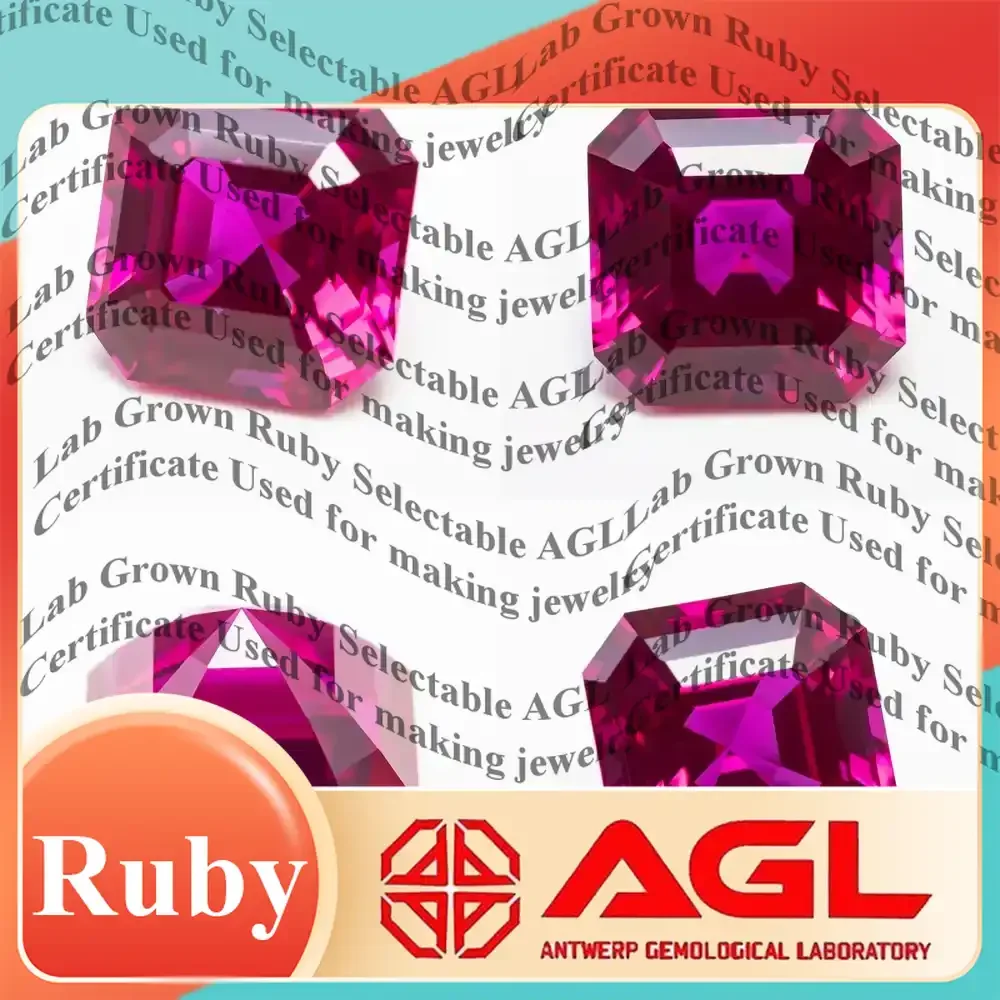 

Лабораторно выращенный рубин для изготовления ювелирных изделий, квадратный ограненный рубеллит VVS1, лабораторно созданный рубин, свободный камень для DIY-украшений и поделок