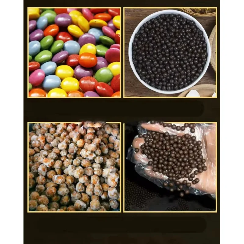 Automatic Electric High Productivity Multi Function Chocolate Nuts Coating Machine Line For Bakery